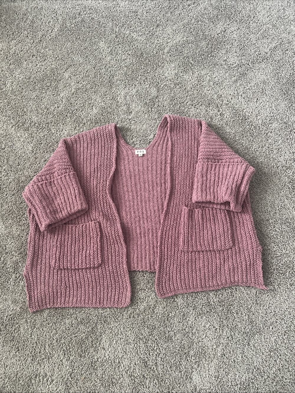 P O L Short Sleeve Sweater